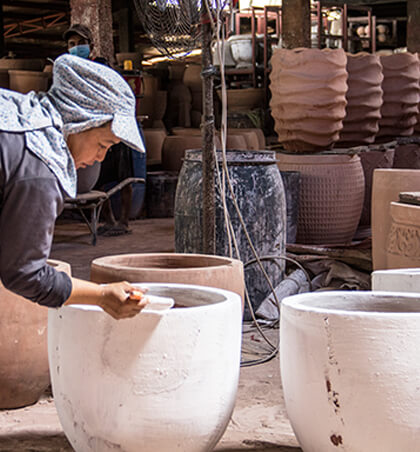 Pottery making